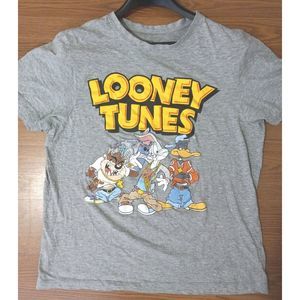 Size LARGE Loonely  Tunes T Shirt‎  Main Loones Tunes characters  Color Gray